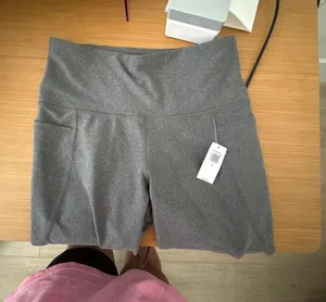 Old Navy Powersoft High-Rise Leggings, Gray Heather, Medium thumbnail 1