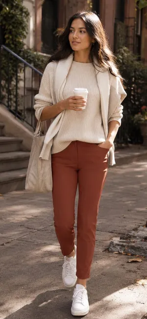 Lululemon City Sleek 5 Pocket 7/8 Pant Dark Terracotta Size 0 thumbnail 1