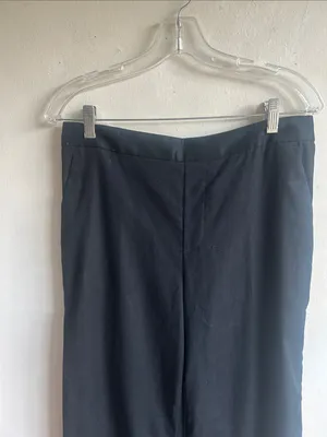 Banana Republic Hayden Wide Leg Linen Blend Black Pants Size Medium NWT thumbnail 4