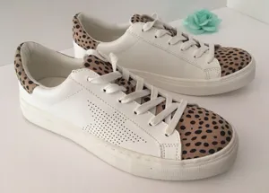 Cheetah Print Sneakers, Size 10 Multi thumbnail 1