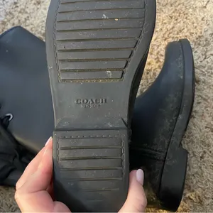Coach Black Women's Knee-High Rain Boots size 8 flawed thumbnail 9