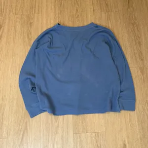 L.L.Bean Women's Size S Waffle Knit V-Neck Long Sleeve Shirt thumbnail 2
