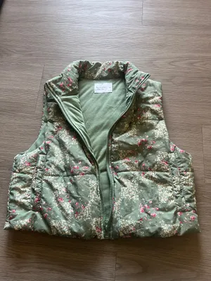 Patterned Cropped Lovefire Vest Full Zip  thumbnail 3