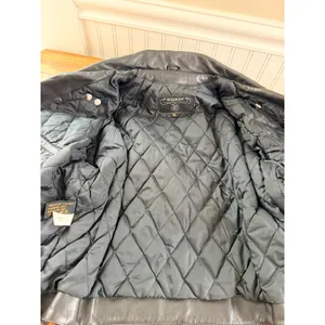 Bullskins Vintage Leather Motorcycle Jacket Side Lace Biker Black Womens M 14 thumbnail 12