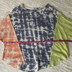 FREE PEOPLE We the Free Chasing the Sun Tie Dye Oversized Slouchy Tee Size XS thumbnail 12