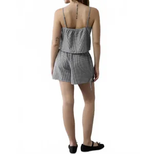 AE Flirty Woven Tank PJ Set American Eagle Black Gingham NWT Small thumbnail 4