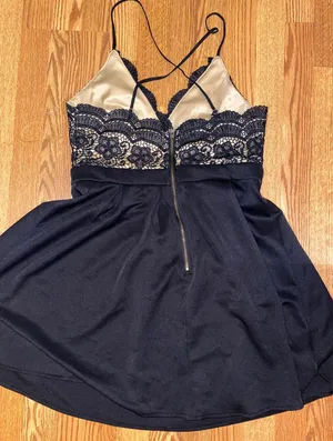 Francesca's Black Lace Dress thumbnail 2