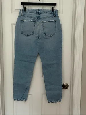 Good American Boyfriend Straight Jeans, Size 28 thumbnail 6