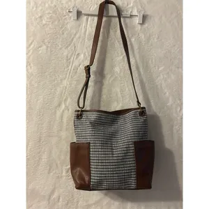 Fossil purse brown‎ black white thumbnail 3
