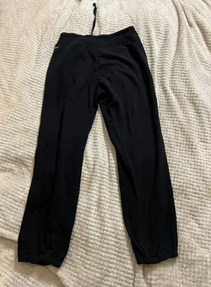 MNY Medium Black Cotton Elastic Sweat Pants thumbnail 1