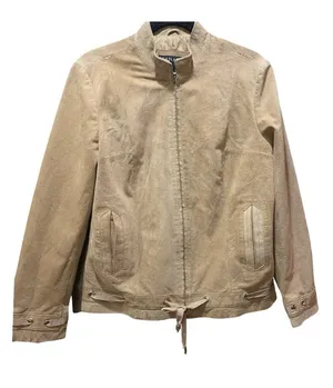 Women's Brown Suede Leather Jacket Medium Bernardo Genuine Suede Jacket W/ribbon thumbnail 1