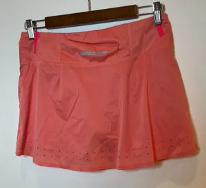 Altra Running Skort Coral Pink Built-in Liner Zipper Pocket Size S thumbnail 1