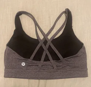Lululemon Heather Gray Sports Bra Size 6 thumbnail 2