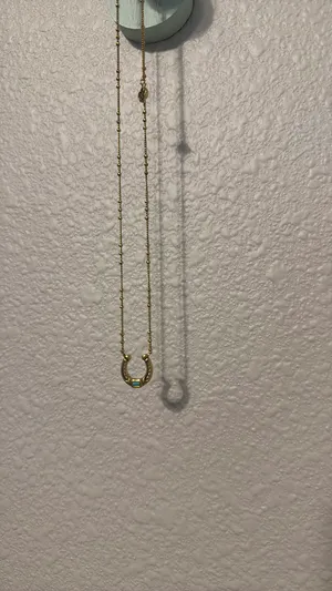 Kendra Scott yellow rose collection Horse Shoe necklace thumbnail 3