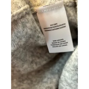 Studio B by Bobeau Gray Button Front Crew Neck Cardigan Sweater Small thumbnail 3