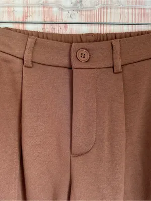 Halara Chestnut Brown High Rise Button Front Sweatpants Joggers Size XS thumbnail 4