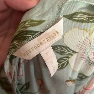 Rebecca Taylor Sleeveless Lita Tie Slip Dress Mint Floral Silk Cottage Size 2 thumbnail 7