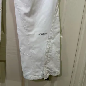 Spyder Women’s Snow Ski Pants Size 8 White Thinsulate Adjustable Insulated Board thumbnail 8