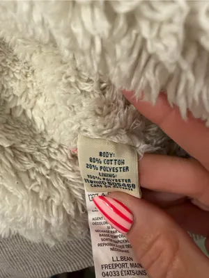 L.L. Bean Neutral Sherpa-Lined Zip Hoodie Jacket thumbnail 3