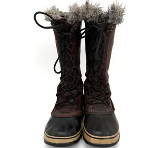 Sorel Women's Brown Cate The Great Brown Lace Up Fur Snow Boots Size 8 thumbnail 4