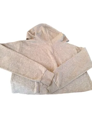 Hill brand Los Angeles Large Light Grey Pullover Cropped Hoodie Gray thumbnail 2