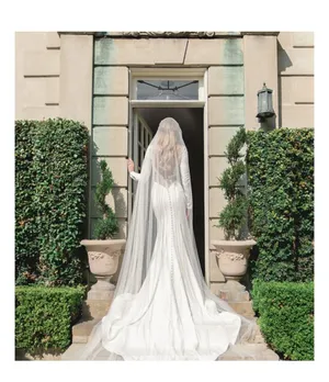 Estee Couture - V9 - Bridal - English Soft Tulle Veil Ivory - 125” thumbnail 7