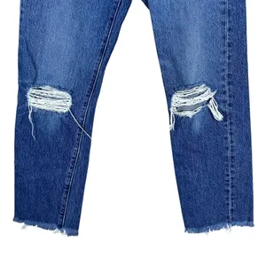 Levis Wedgie Straight Distressed High Rise Jeans Medium Wash Blue Size 25 thumbnail 3