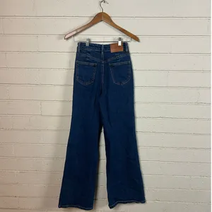 Princess Polly blue high-rise wide-leg jeans size 2 thumbnail 2