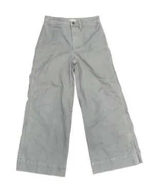 Madewell Emmett Wide Leg Crop Pants Pockets Size 27 High Waist Relaxed Fit thumbnail 1