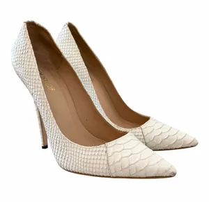 House of CB White Python Pointy Pumps Women’s 39 / 8.5 thumbnail 1