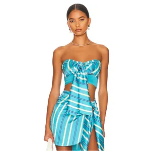 Atoir‎ Tied Up Crop Top in Bahama Stripe Size Small thumbnail 7