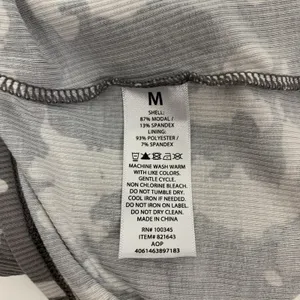 Crane Crop Top Medium Gray Camo Sports Bra Built In Activewear thumbnail 5