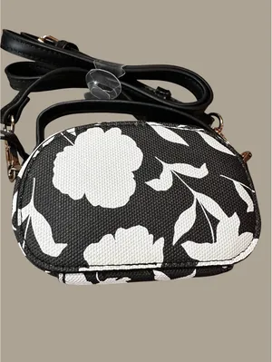 Kate Spade New York Black and White Floral Crossbody Bag thumbnail 2