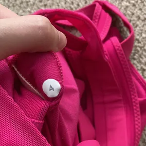 NEW LULULEMON Oxygen Bra Long Line Raspberry Pink Size 4 High Support Mesh NWOT thumbnail 13
