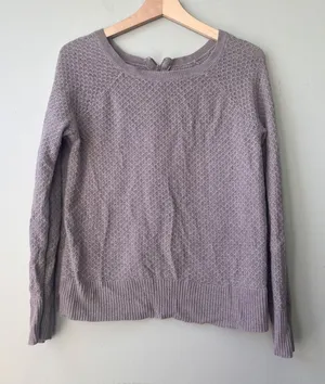 American‎ Eagle Outfitters Womens Knitted Sweater L/G Gray thumbnail 1