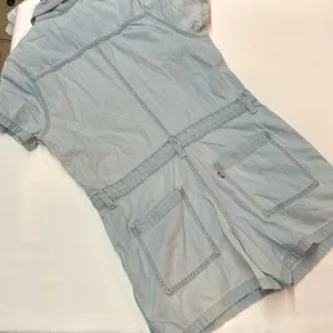 Levi's Heritage Denim Romper‎ Shortsleeve Light Blue 100% Cotton C46 thumbnail 9