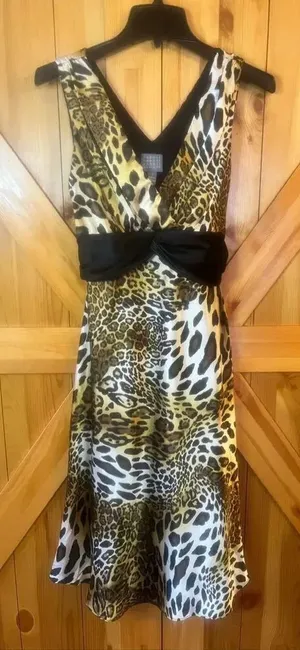Rabbit Rabbit Rabbit Designs Cheetah Print Sleeveless Dress Size 8 (7170) thumbnail 1