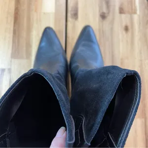 AMÉRICA by Azaleia Black Western Ankle Boots Size 7 Pointed Toe Block Heel thumbnail 7
