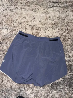 lululemon athletica women's slate blue athletic shorts thumbnail 5