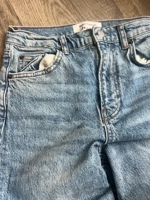 Reformation lise ultra high rise straight jeans, malta wash size 25 thumbnail 7