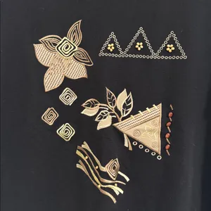 Vintage Blast Morocco Embroidered Short Sleeve Pique T-Shirt Gold Accents size M thumbnail 2