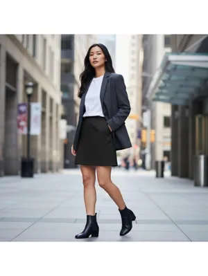 ZARA Classic Black A-Line Mini Skirt | Size M thumbnail 3