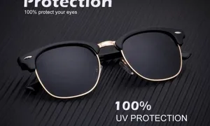 Black Polarized Sunglasses, Unisex Sun Glasses for Driving UV Protection EUC thumbnail 5