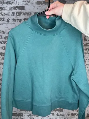 Universal thread | women cropped cowl neck pullover thumbnail 1