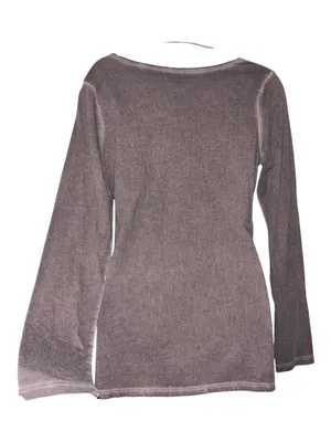 Maurices acid wash gray Lace-Inset Long Sleeve Tee thumbnail 2