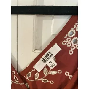 BB Dakota Steve Madden rust eyelet midi dress m thumbnail 5