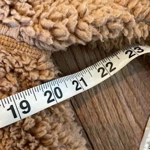 Merokeety tan Sherpa snap front shacket size M thumbnail 5