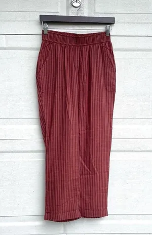 Sundry Evereve Womens Pants Stripe Summer Lounge Trousers Cotton Pockets Small thumbnail 2
