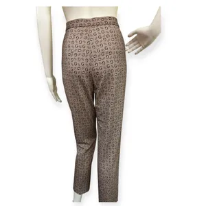 Designer G Brown Patterned Women's Pants Size L thumbnail 3