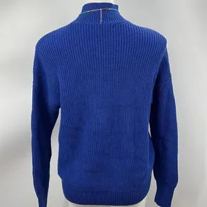 Magaschoni small royal blue knit turtleneck sweater thumbnail 5